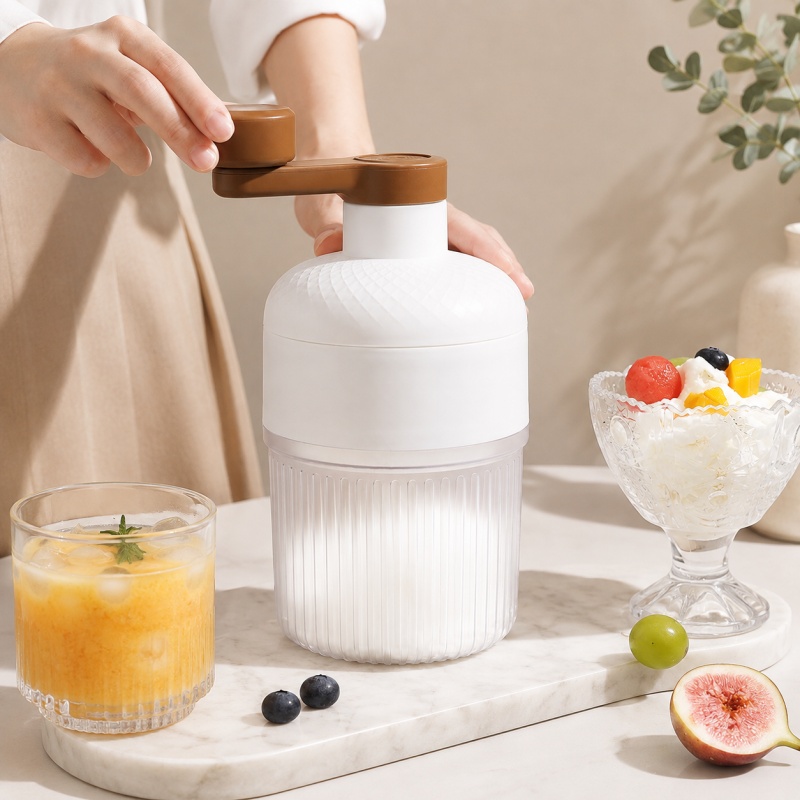 Kitchen Job - Broyeur de glace manuel portable, machine