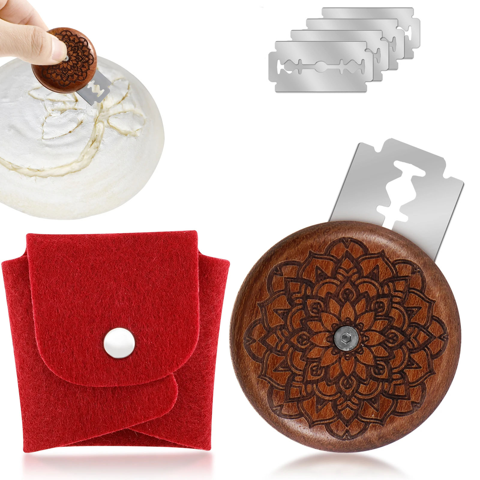 Dough Scraper Curved - Pain Lame pâte partition outils de