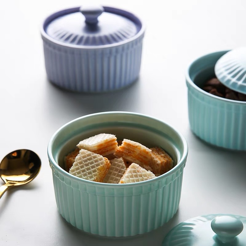 Bol en céramique avec couvercl - Kitchen Baking Dishes avis et prix