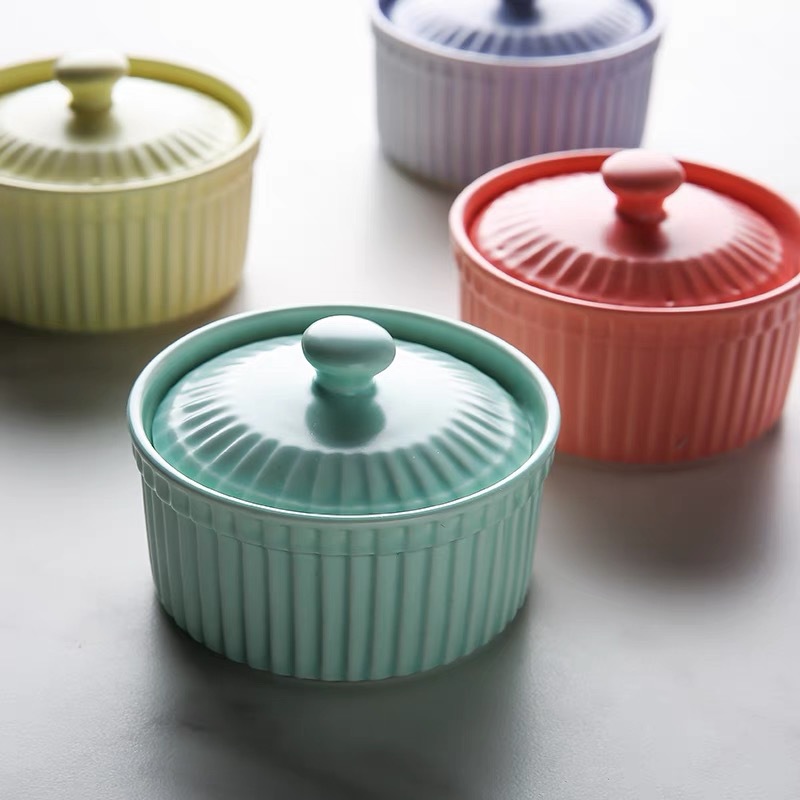 Bol en céramique avec couvercl - Kitchen Baking Dishes avis et prix
