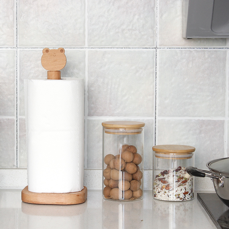 Porte-mouchoirs en bois massif - Kitchen Baking Paper Holder avis et prix