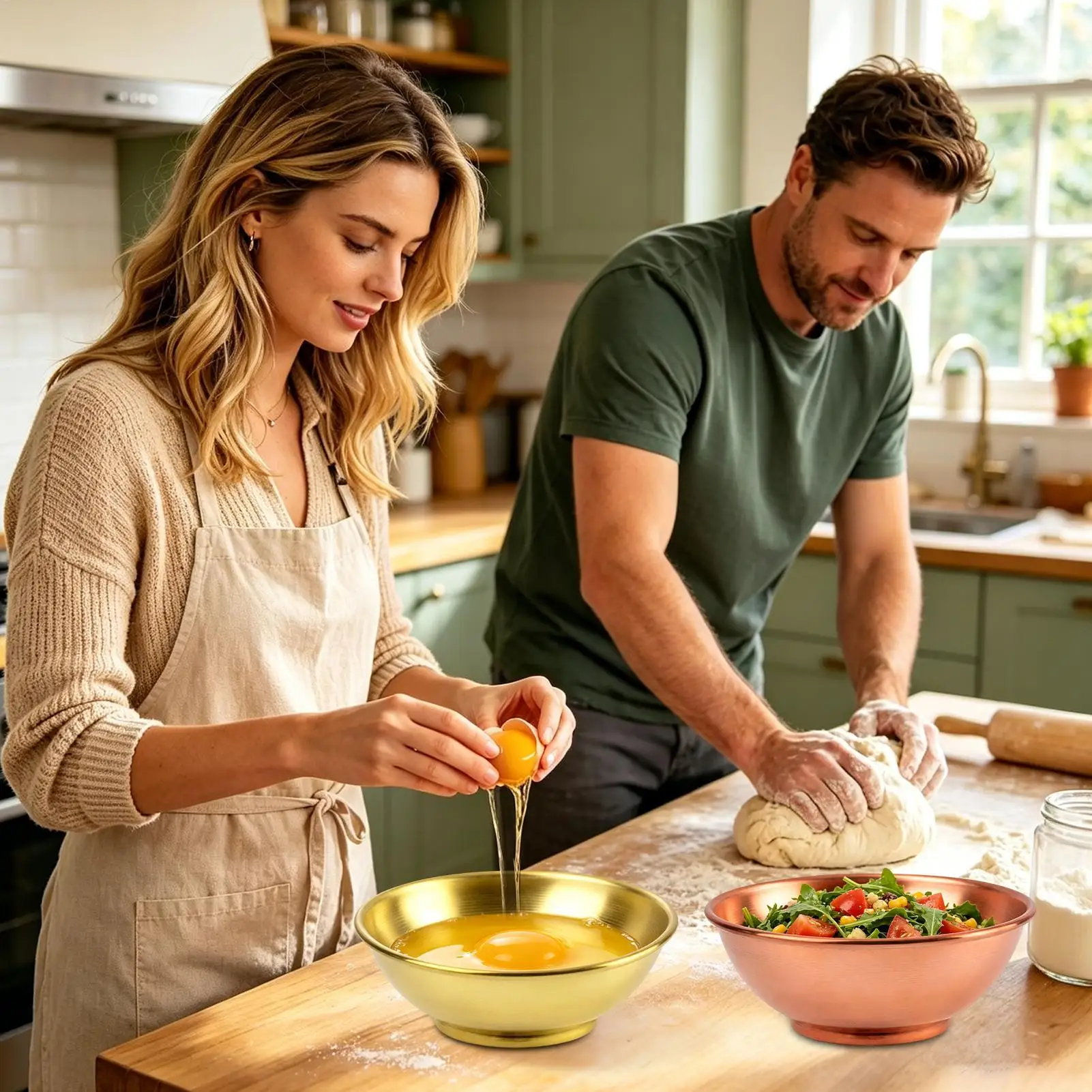 Grand bol en cuivre, récipient - Kitchen Baking Dishes avis et prix