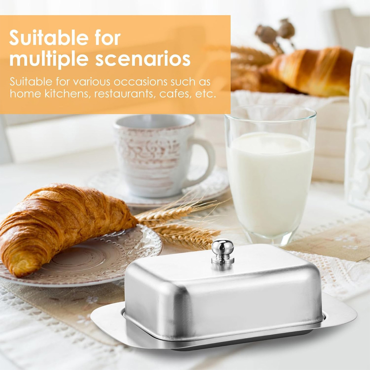 1 pièce, Beurrier en acier ino - Kitchen Baking Dishes avis et prix
