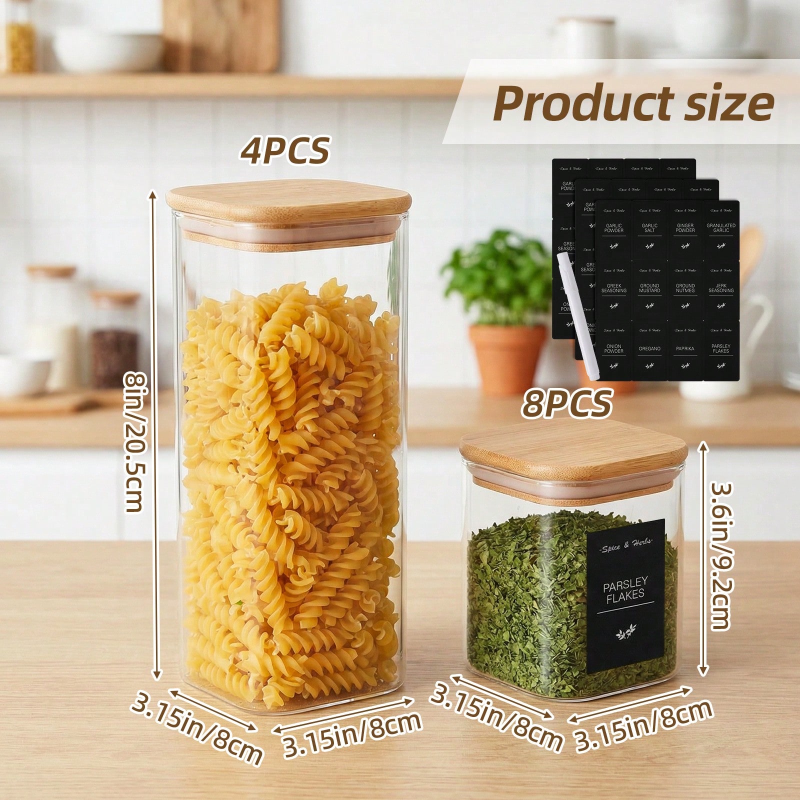 Tomnk 12 récipients de conserv - Kitchen Baking Pantry avis et prix